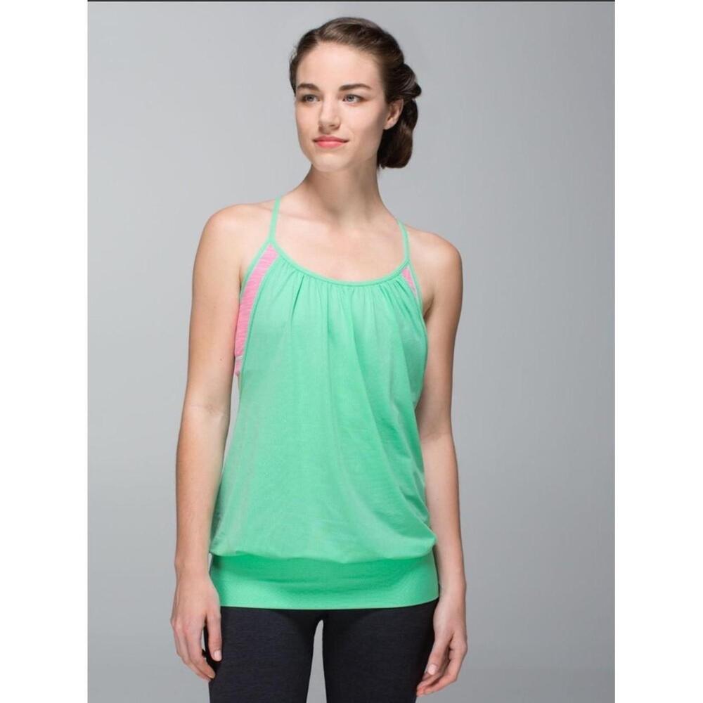 Lululemon No Limits Tank Opal / Wee Are From Space Neon Pink Opal